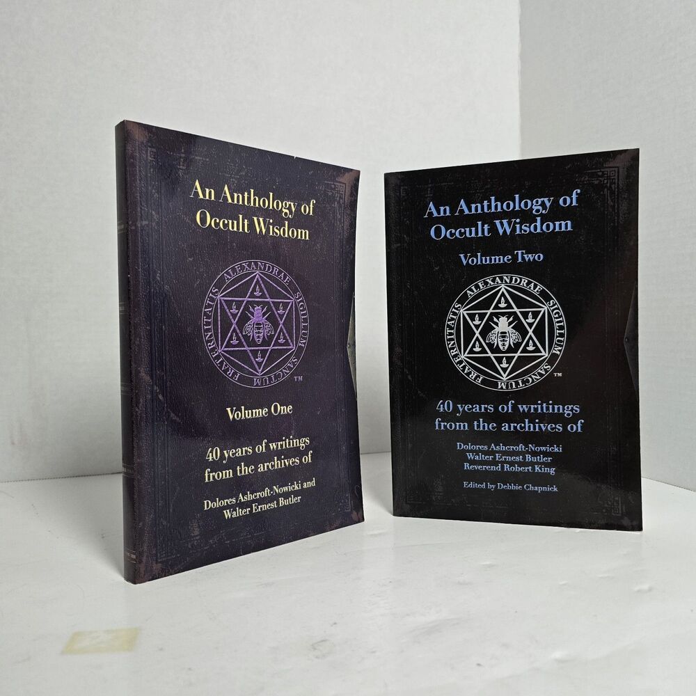 An Anthology of Occult Wisdom Volumes One & Two by Ashcroft-Nowicki & Butler HTF
